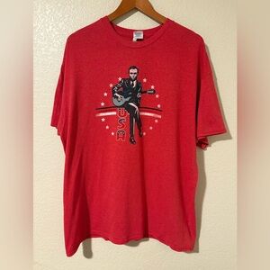 USA Graphic Tee – Patriotic Guitar Design